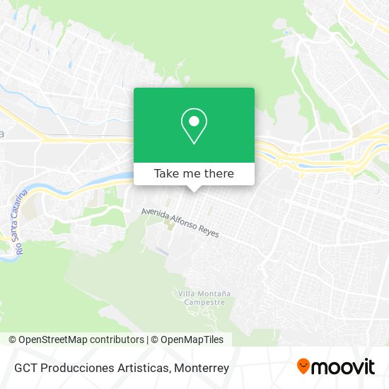 Mapa de GCT Producciones Artisticas