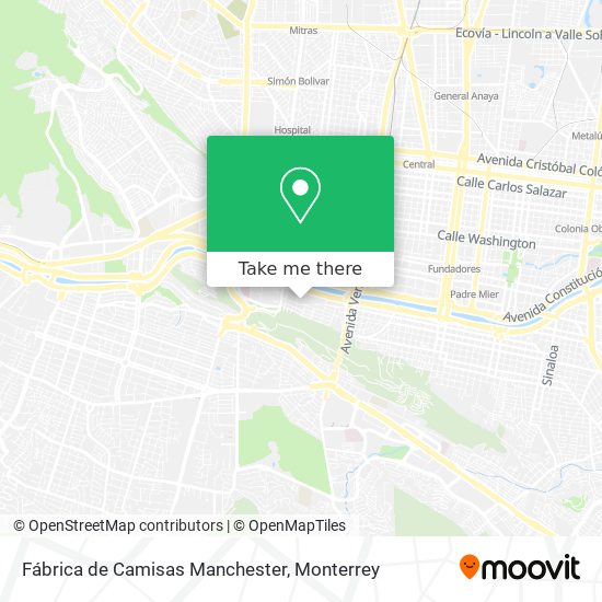 Fábrica de Camisas Manchester map