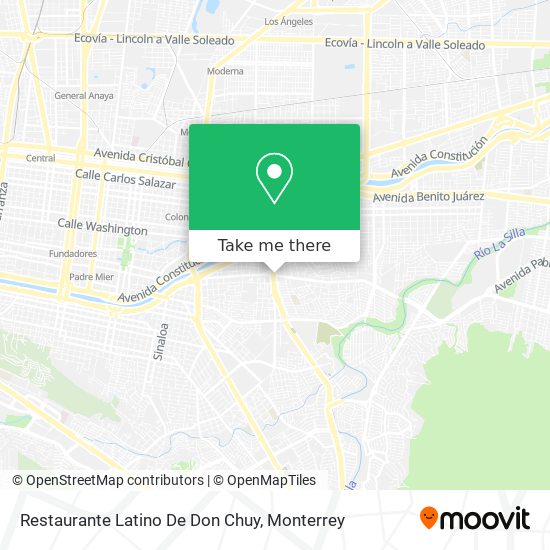 Restaurante Latino De Don Chuy map