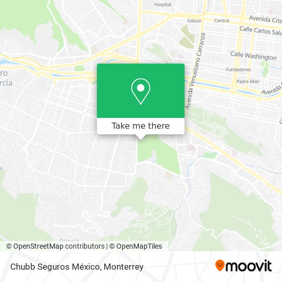 Chubb Seguros México map