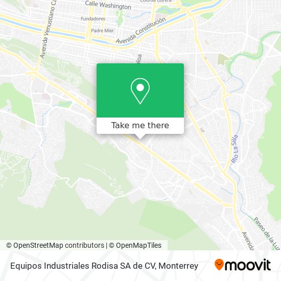 Equipos Industriales Rodisa SA de CV map