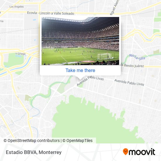 Estadio BBVA map