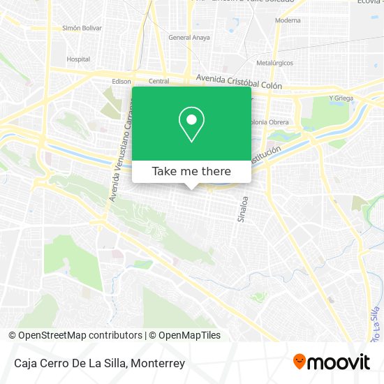 Mapa de Caja Cerro De La Silla