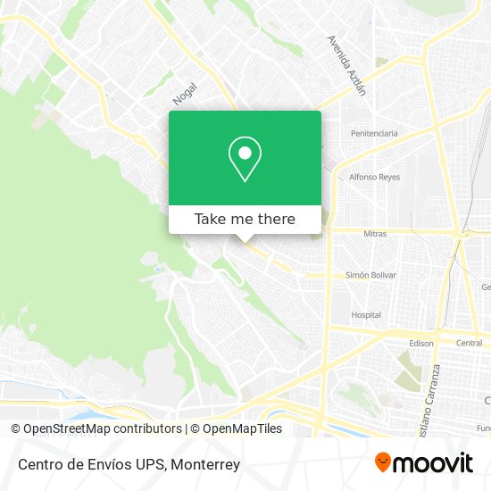 Centro de Envíos UPS map