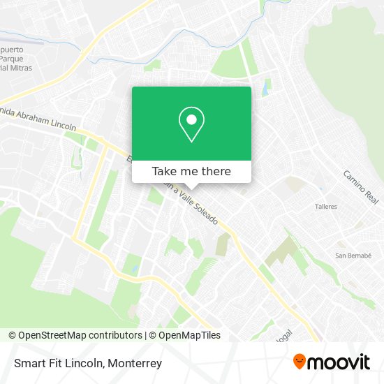 Mapa de Smart Fit Lincoln