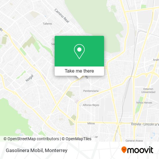 Gasolinera Mobil map