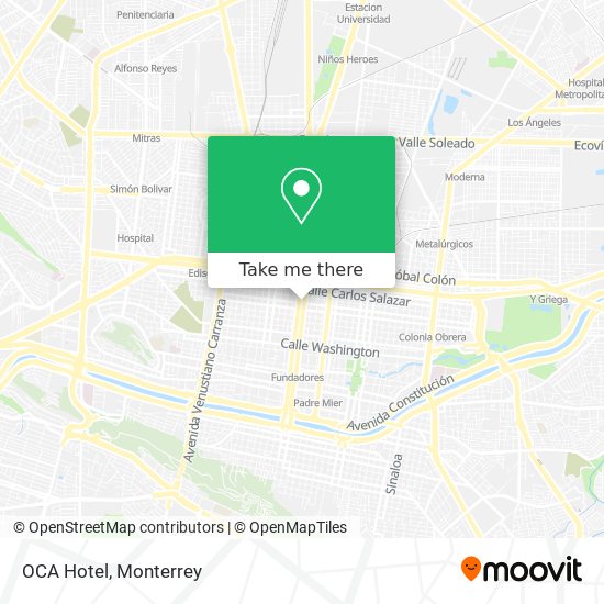 Mapa de OCA Hotel