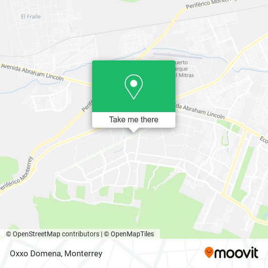 Mapa de Oxxo Domena