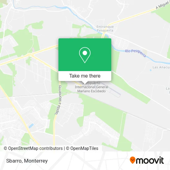 Sbarro map