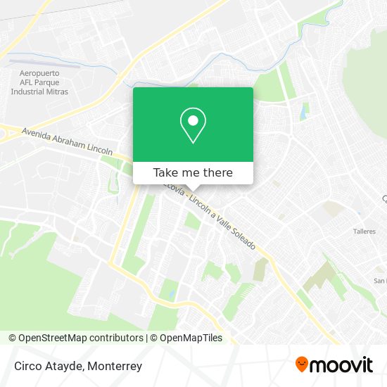 How to get to Circo Atayde in Monterrey by Bus or Metrorrey?