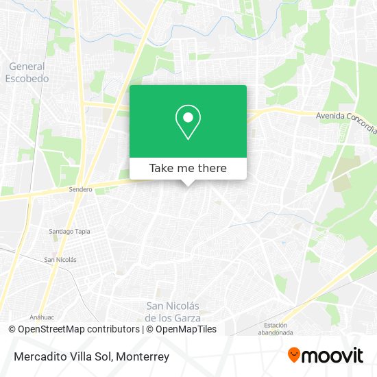 Mapa de Mercadito Villa Sol