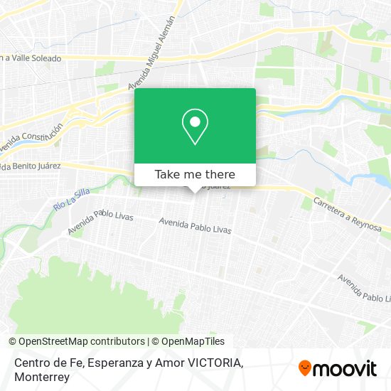 Mapa de Centro de Fe, Esperanza y Amor VICTORIA