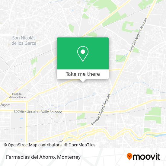 Mapa de Farmacias del Ahorro