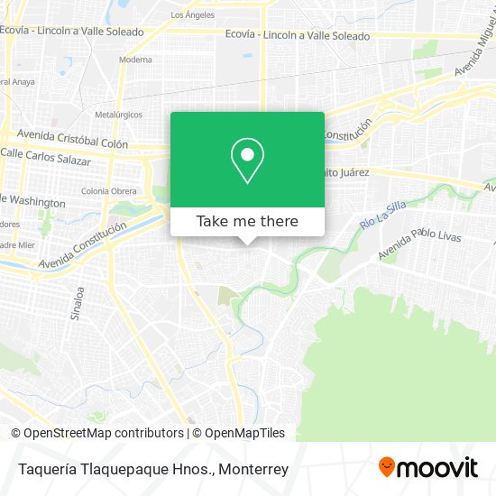Taquería Tlaquepaque Hnos. map