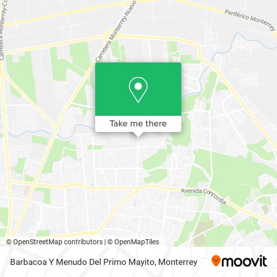 Barbacoa Y Menudo Del Primo Mayito map