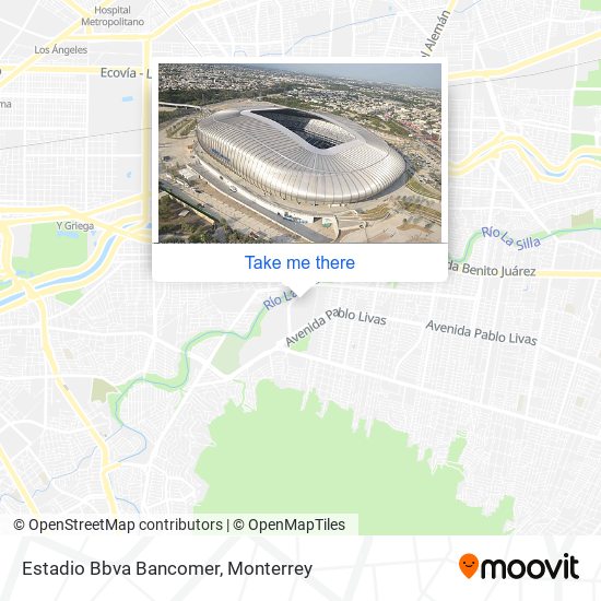 Mapa de Estadio Bbva Bancomer