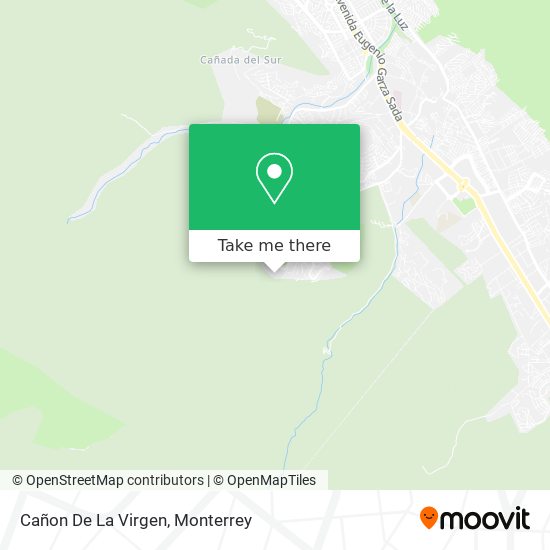 Cañon De La Virgen map
