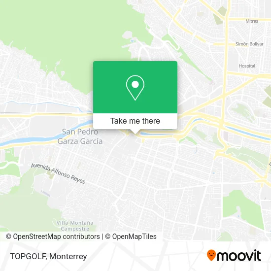 Mapa de TOPGOLF