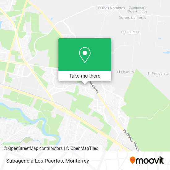 Subagencia Los Puertos map