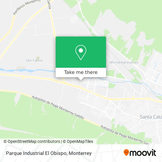 Parque Industrial El Obispo map