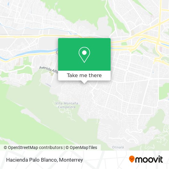 Mapa de Hacienda Palo Blanco