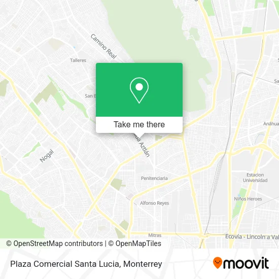 Plaza Comercial Santa Lucia map