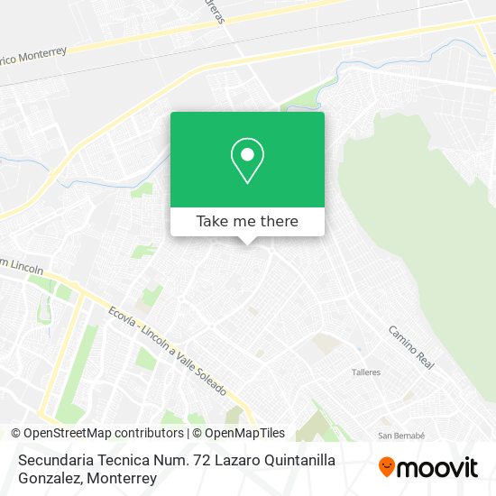Mapa de Secundaria Tecnica Num. 72 Lazaro Quintanilla Gonzalez