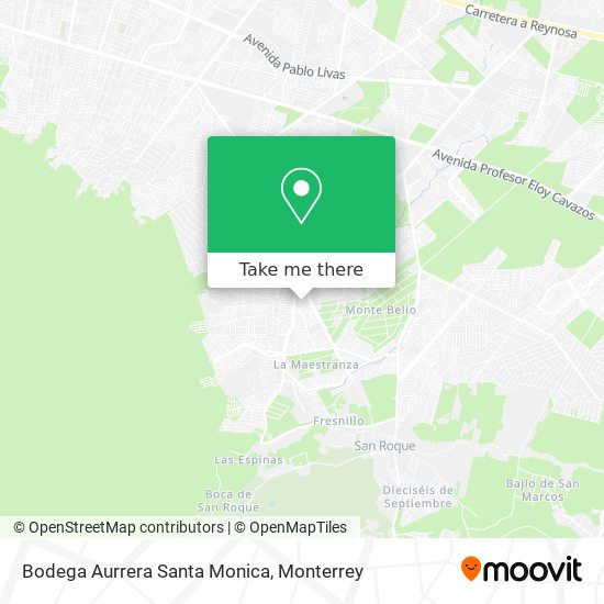 Bodega Aurrera Santa Monica map