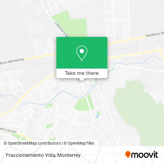 Fraccionamiento Vida map
