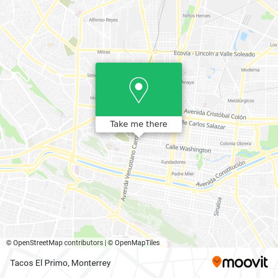 Mapa de Tacos El Primo