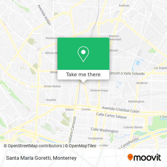 Santa María Goretti map