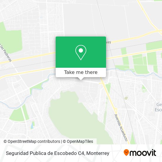 Seguridad Publica de Escobedo C4 map