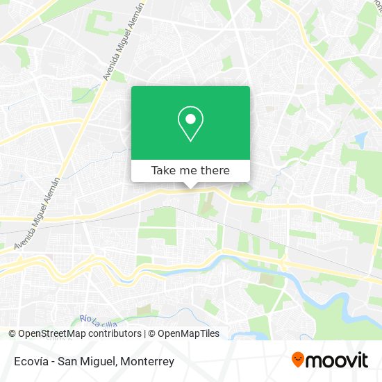 Ecovía - San Miguel map