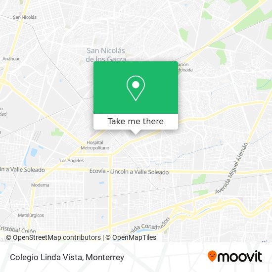 Mapa de Colegio Linda Vista