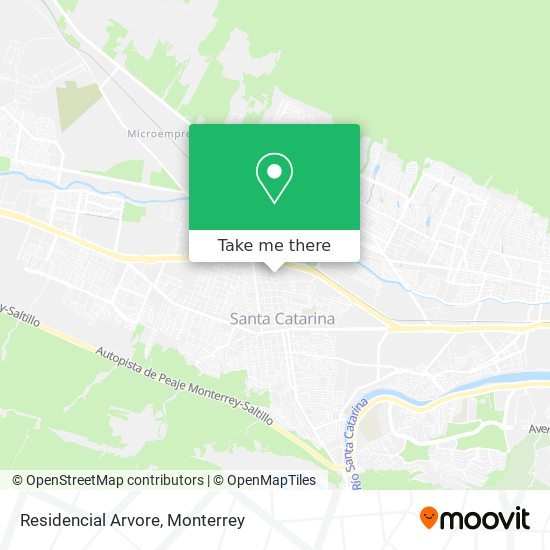 Mapa de Residencial Arvore