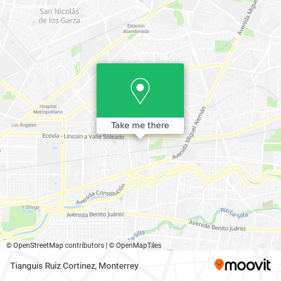 Tianguis Ruiz Cortinez map