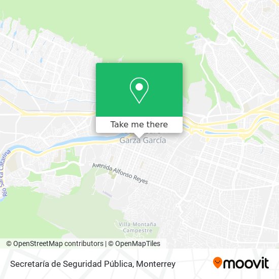 Secretaría de Seguridad Pública map
