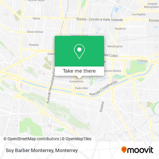 Soy Barber Monterrey map