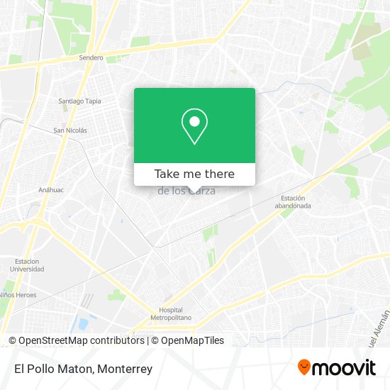 Mapa de El Pollo Maton