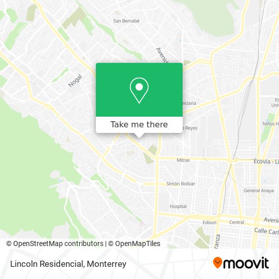 Lincoln Residencial map