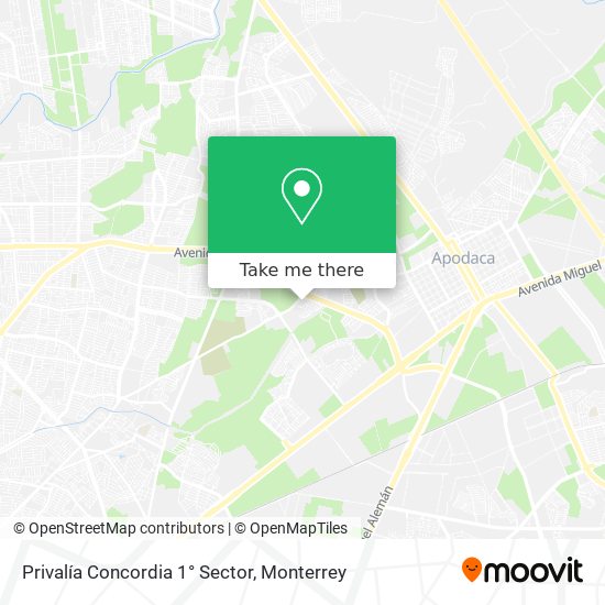 Privalía Concordia 1° Sector map