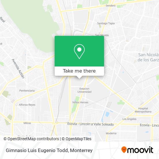 Gimnasio Luis Eugenio Todd map