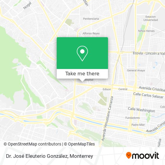 Dr. José Eleuterio González map