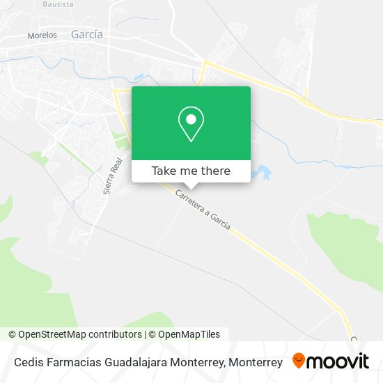 Cedis Farmacias Guadalajara Monterrey map