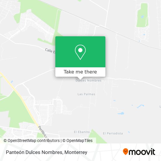 Mapa de Panteón Dulces Nombres