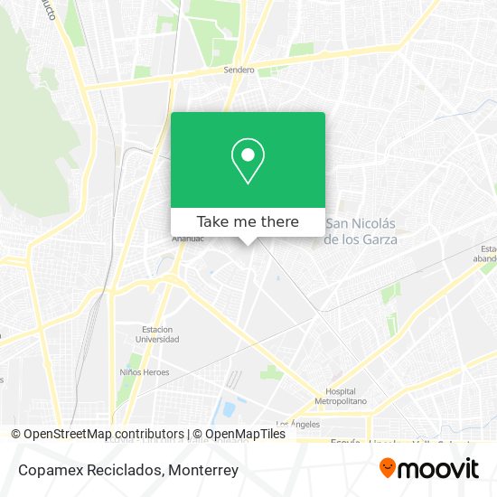 Mapa de Copamex Reciclados