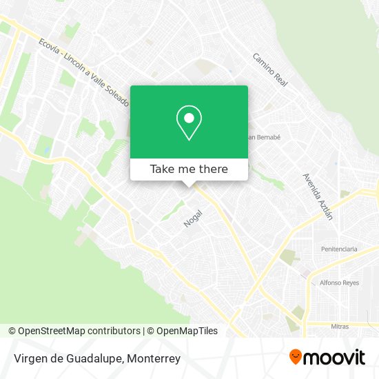 Virgen de Guadalupe map