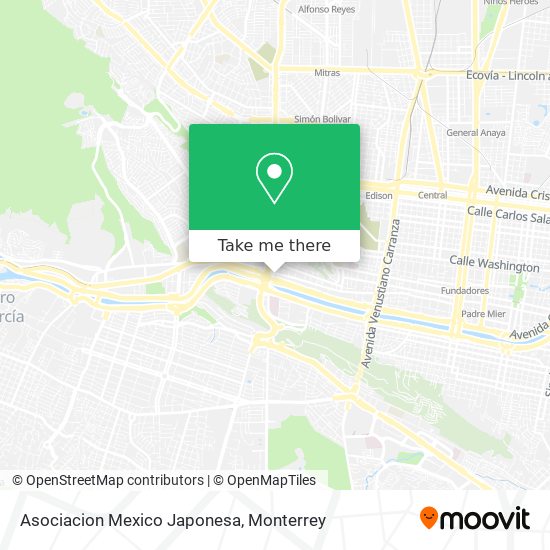 Asociacion Mexico Japonesa map