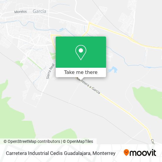 Mapa de Carretera Industrial Cedis Guadalajara