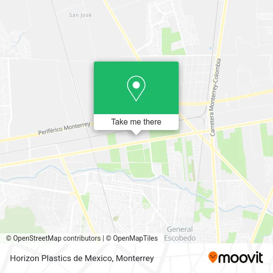 Horizon Plastics de Mexico map